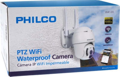 CAMARA IP WIFI PTZ IMPERMEABLE W4120 PHILCO1