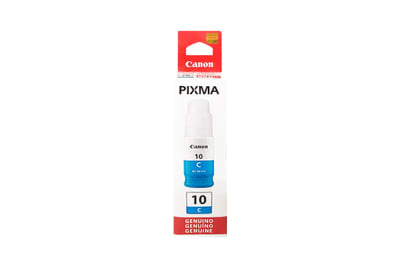 TINTA BOTELLA CANON GI10 CYAN ORIGINAL