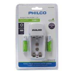 CARGADOR DE PILAS AA/AAA/9V PHILCO