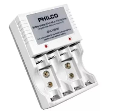 CARGADOR DE PILAS AA/AAA Y BATERIA 9V 780 PHILCO