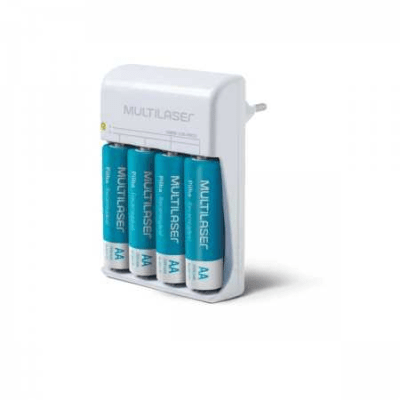 Cargador de pilas +4 Pilas AA 2500MAH multilaser