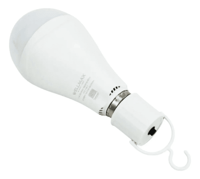 Ampolleta Led De Emergencia Wellmax Super Nova 11w 2 HORAS CON CARGA COMPLETA 1200 MAH calida