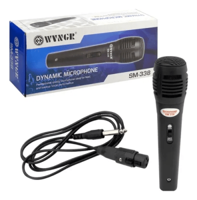 microfono alambrico karaoke sm-3382
