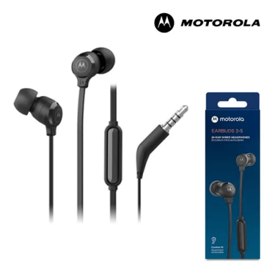 Motorola Earbuds 3-S - Auriculares con cable con micrófono3