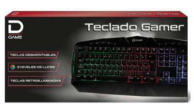 TECLADO GAMER 3 NIVELES DE LUCES CON TECLAS DEMONTABLES 5198131