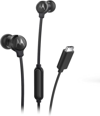AUDIFONO CON CABLE USB C NEGRO MOTOROLA