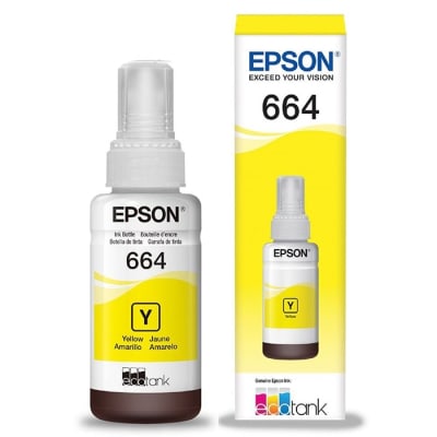 TINTA BOTELLA EPSON 664 YELLOW ORIGINAL