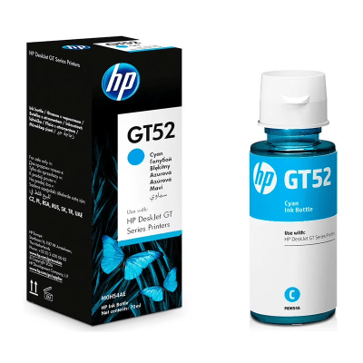 TINTA BOTELLA HP GT52 CYAN  ORIGINAL