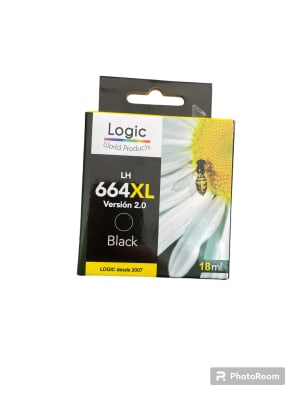 TINTA HP 664XL NEGRO 18 ML ALTERNATIVA LOGIC1