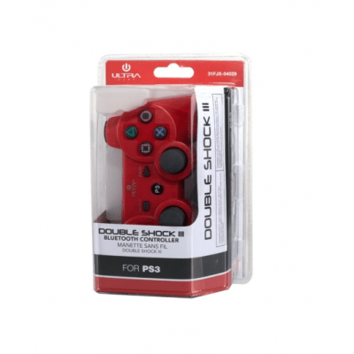 JOYSTICK PS3 BLUETOOTH DOUBLE SHOCK III ULTRA ROJO