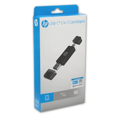 ADAPTADOR DE TARJETA MICROSD HP CON ENTRADA USB Y TIPO C