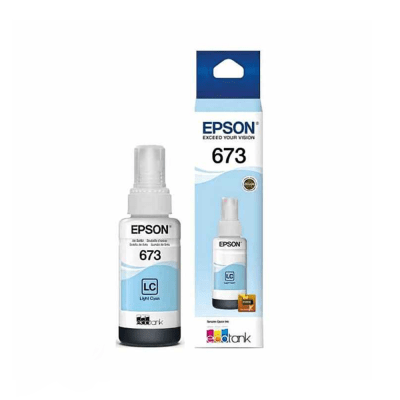 TINTA BOTELLA EPSON 673 CYAN LIGHT ORIGINAL