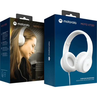 AUDIFONO CON CABLE JACK 3.5 MM BLANCOS XT120 MOTOROLA