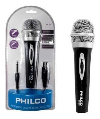 MICROFONO PHILCO INALAMBRICO UNI-DIRECCIONAL CON PLUG 6.3mm DM-250