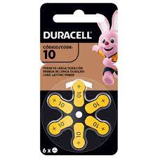 PILA 10 PARA AUDIFONO DURACELL