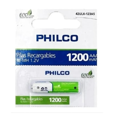 PILA RECARGABLE 1.2V AAA PHILCO