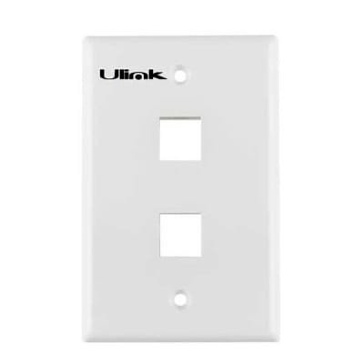 PLACA FRONTAL DOBLE RJ45 ULINK