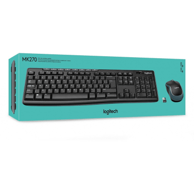 KIT TECLADO CON MOUSE INALAMBRICO MK270 LOGITECH