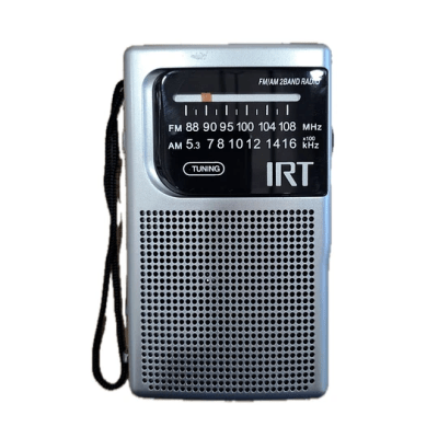RADIO DE BOLSILLO A PILA AA X2 AM-FM IRT