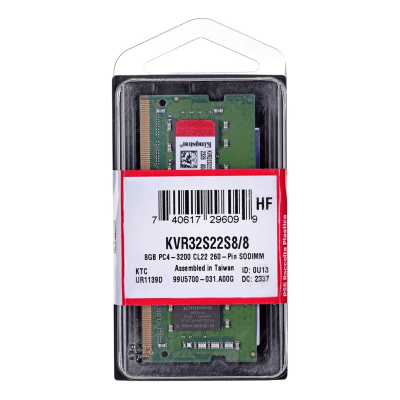 Memoria ram Sodimm Kingston Ddr4 8gb 3200mhz Cl22 KVR32S22S8/8