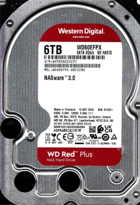 DISCO DURO Western Digital Red Plus 6 TB (WD60EFPX)1