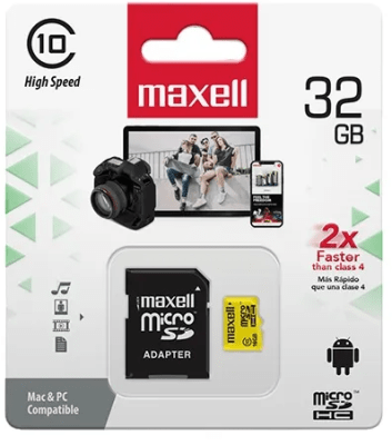 Tarjeta DE MEMORIA micro SD 32 GB Maxell Clase 10