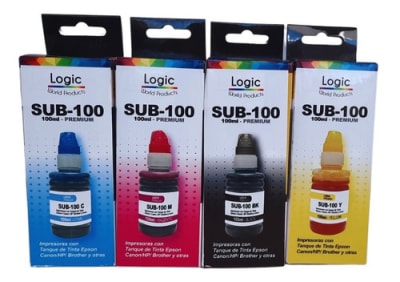 TINTA BOTELLA SUBLIMACIÓN NEGRO ALTERNATIVA LOGIC