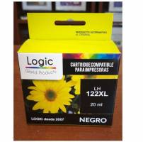 TINTA HP 122XL NEGRO ALTERNATIVA LOGIC1