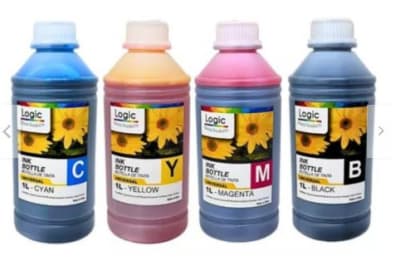 BOTELLA TINTA 1 LITRO NEGRO LOGIC