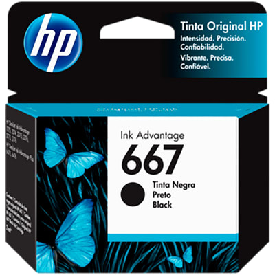 TINTA HP 667 NEGRO 2 ML ORIGINAL
