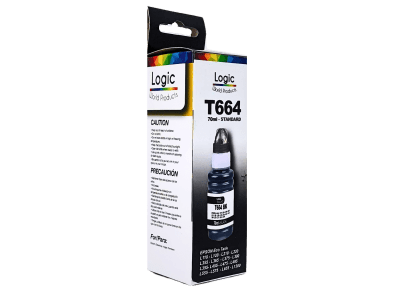 Tinta Botella logic t6641 negra alternativa 70ml