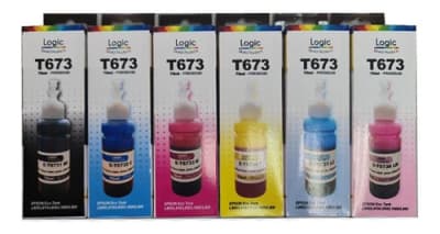 TINTA BOTELLA EPSON 673 CYAN LIGHT ALTERNATIVA LOGIC1