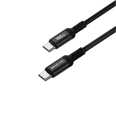 CABLE DE CARGA USB-C A USB-C 100W 2 MTS BESTLINK1