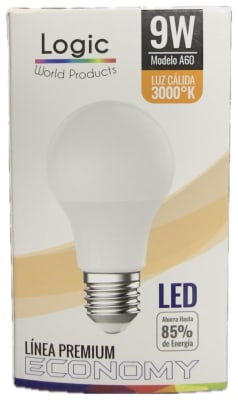 AMPOLLETA 9W LED LUZ CALIDA 3000K  E27