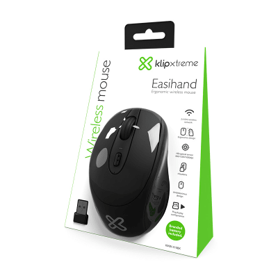 Mouse Klip Xtreme  2.4 Ghz Wireless Color Negro KMW-410BK1