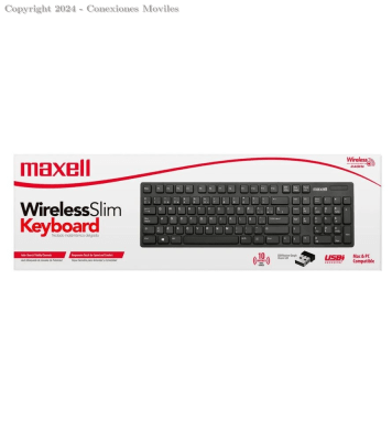 TECLADO MAXELL WIRELESSSLIMKEYB WKB-20OARD