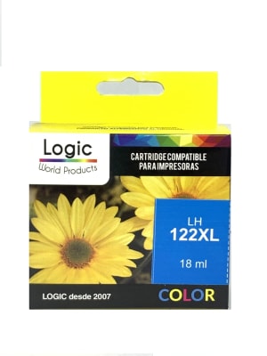 TINTA HP 122XL COLOR ALTERNATIVA LOGIC1