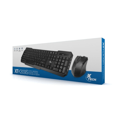 Kit Teclado Mouse Xtech Xtk309S Inalámbrico
