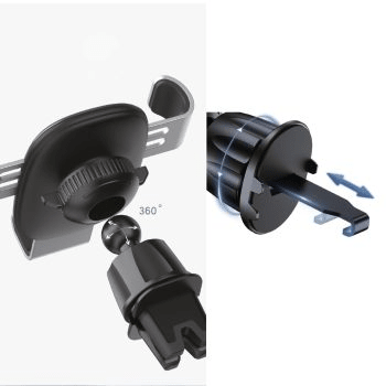 SOPORTE DE TELEFONO PARA AUTO REJILLA AJUSTABLE 360° BESTLINK2