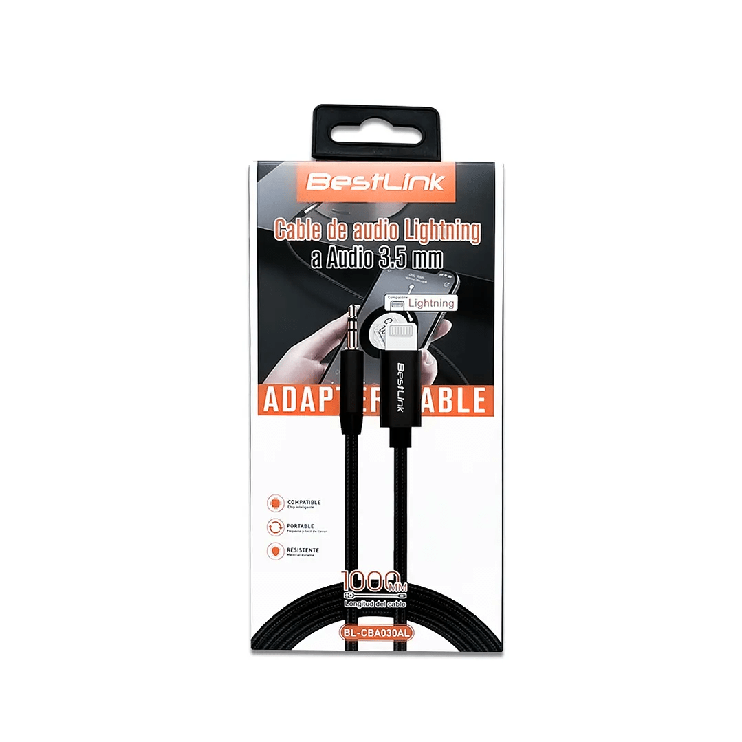 CABLE DE AUDIO LIGHTNING A AUDIO 3.5 BL-CBA030ALMM BESTLINK2