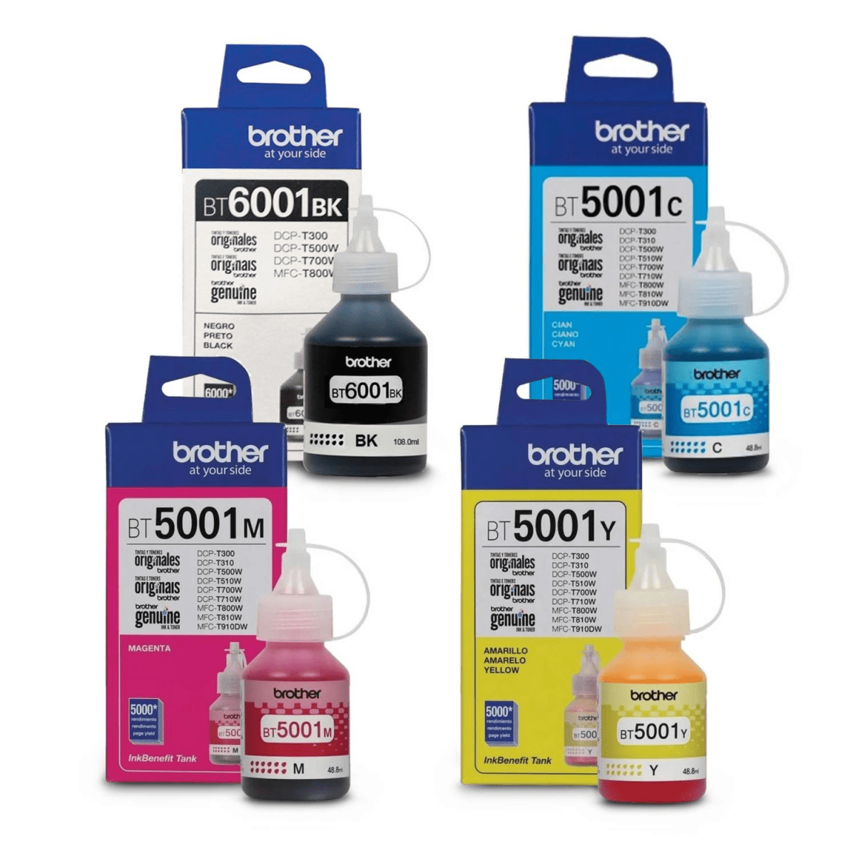 TINTA BOTELLA BROTHER 5001 CYAN ORIGINAL2