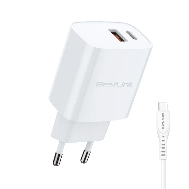 CARGADOR USB/ USB-C 20W 3.0 BESTLINK1