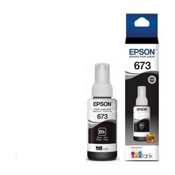 TINTA BOTELLA EPSON 673 NEGRO ORIGINAL 1