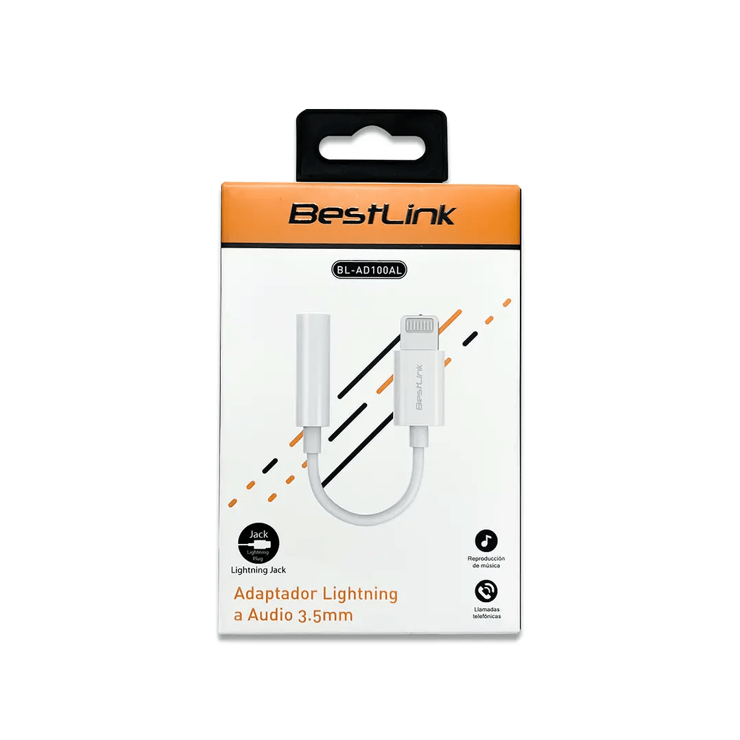 ADAPTADOR LIGHTNING A AUDIO 3.5 MM BESTLINK1