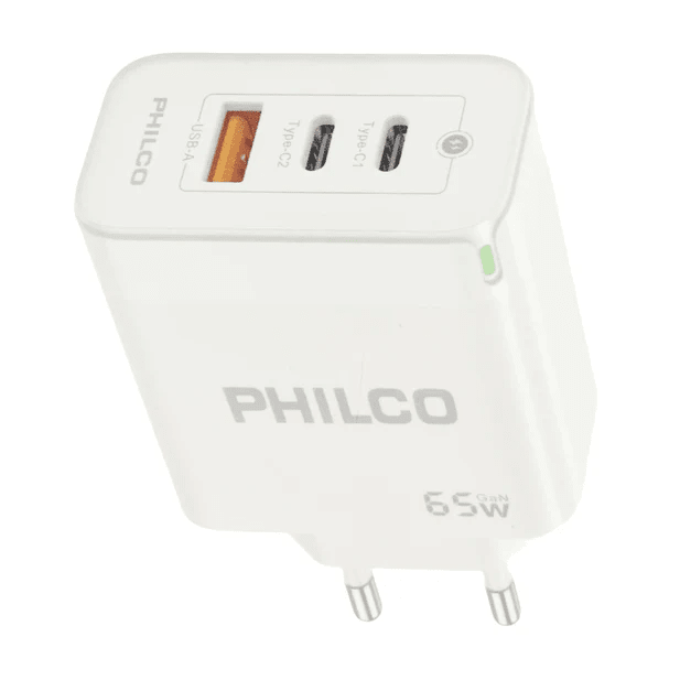 CARGADOR SUPER RAPIDO DE 65W TIPO C + USB A QC6671