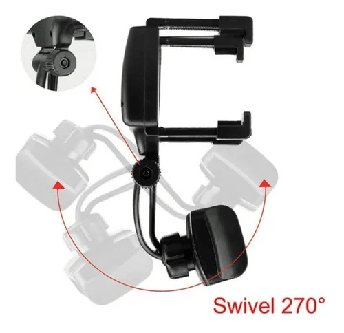 soporte de telefono celular al espejo  et-e0392 0