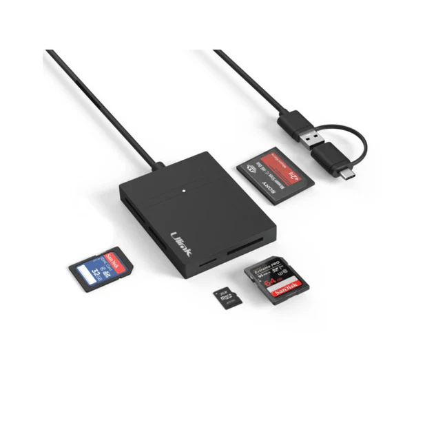 Lector de Memoria Universal USB3.0 5 en 1 C/Adaptador 0