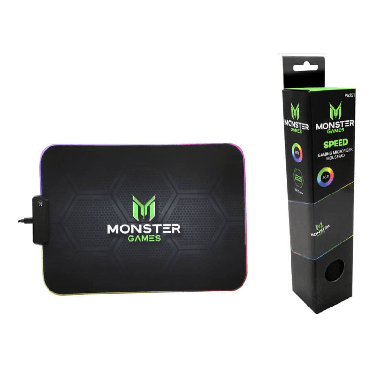 MOUSEPAD SEEP GAMER RGB MONSTER  35X25CMS PA351 0