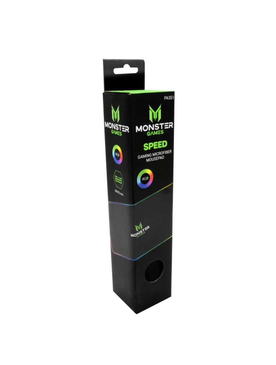 MOUSEPAD SEEP GAMER RGB MONSTER  35X25CMS PA3512