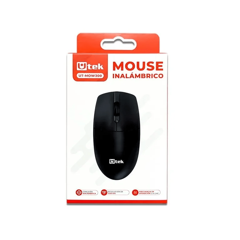 MOUSE INALAMBRICO MOW300 RECEPTOR USB UTEK2